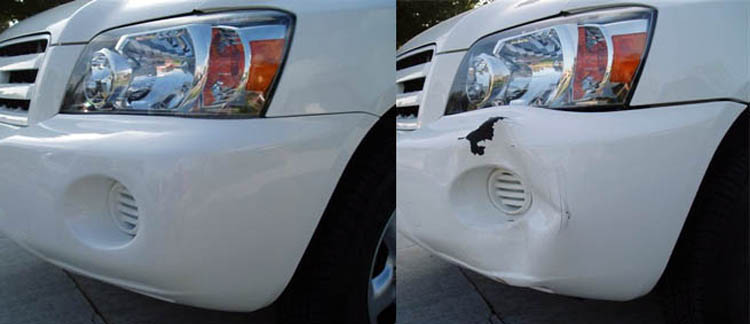 Примеры ремонта пластиковых бамперов автомобиля: